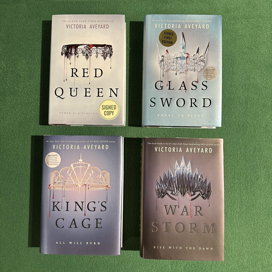 Fantasy Hardbacks: Victoria Aveyard - The Red Queen Series, Books 1-4 ALL SIGNED FIRST EDITIONS