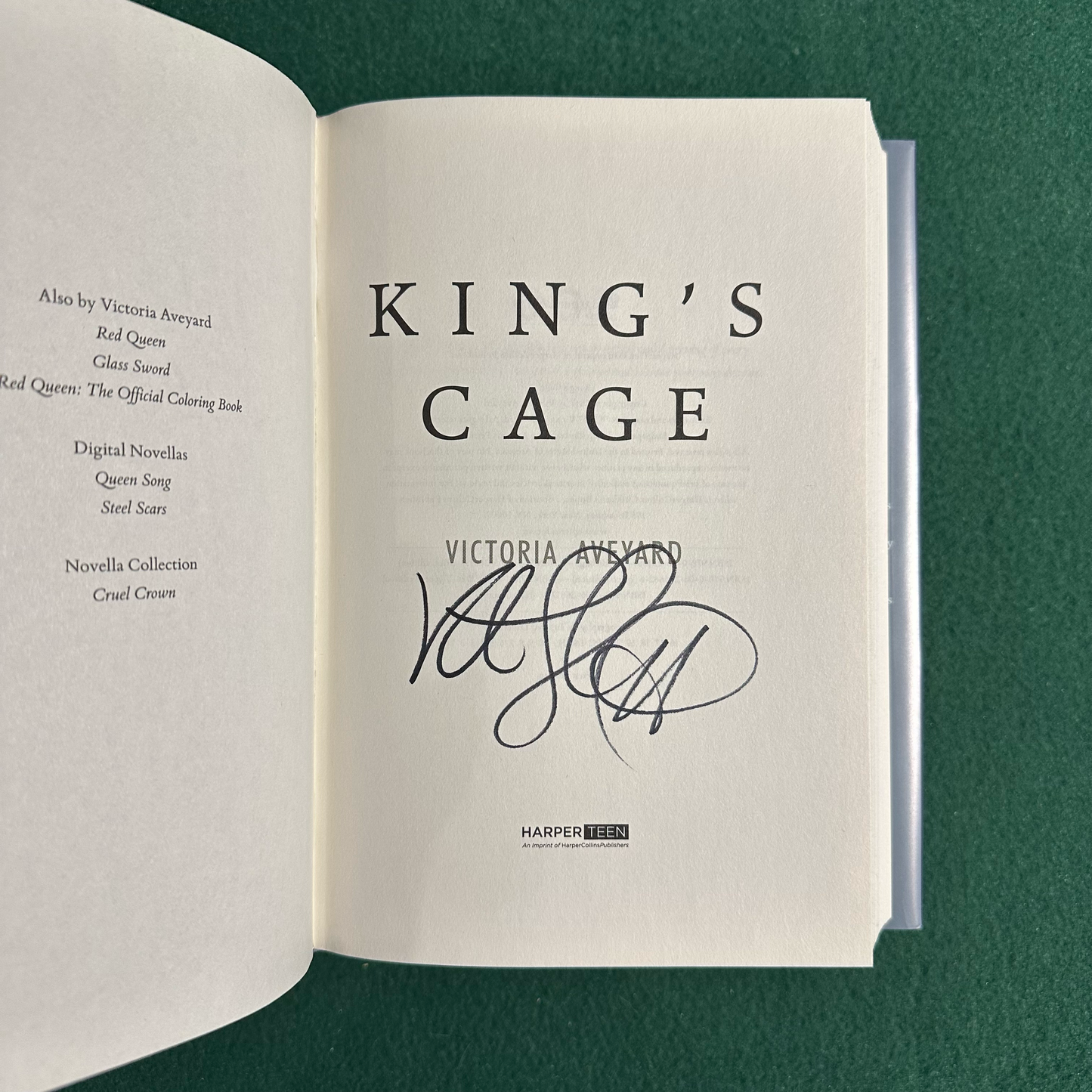 Fantasy Hardbacks: Victoria Aveyard - The Red Queen Series, Books 1-4 ALL SIGNED FIRST EDITIONS