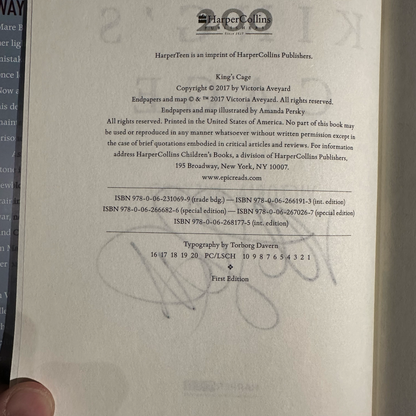 Fantasy Hardbacks: Victoria Aveyard - The Red Queen Series, Books 1-4 ALL SIGNED FIRST EDITIONS