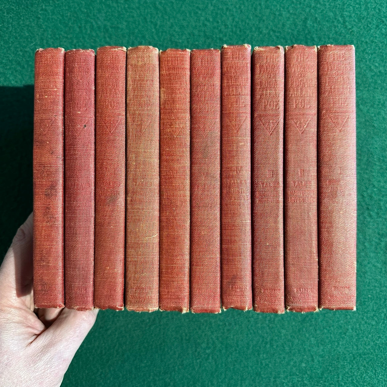 Antique Fiction & Poetry Hardbacks: The Works of Edgar Allen Poe in Ten Volumes, Cameo Edition 1904