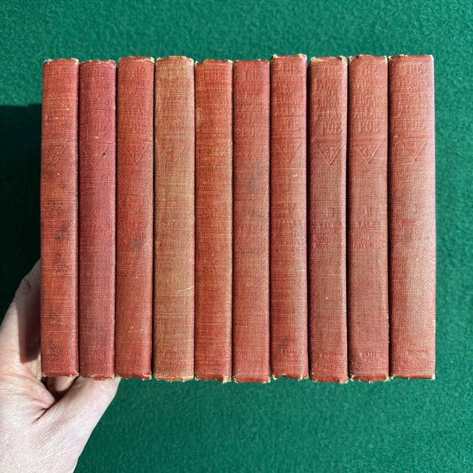 Antique Fiction & Poetry Hardbacks: The Works of Edgar Allen Poe in Ten Volumes, Cameo Edition 1904