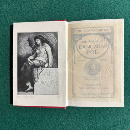 Antique Fiction & Poetry Hardbacks: The Works of Edgar Allen Poe in Ten Volumes, Cameo Edition 1904