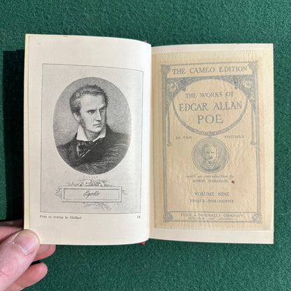 Antique Fiction & Poetry Hardbacks: The Works of Edgar Allen Poe in Ten Volumes, Cameo Edition 1904