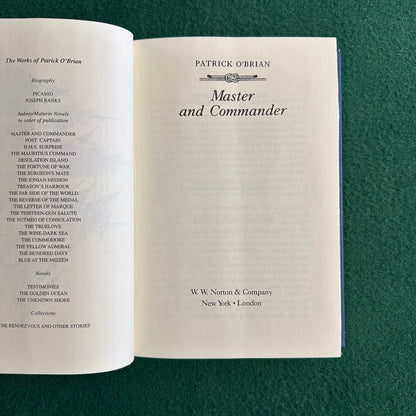 Vintage Fiction Hardback: Patrick O'Brian - Master and Commander