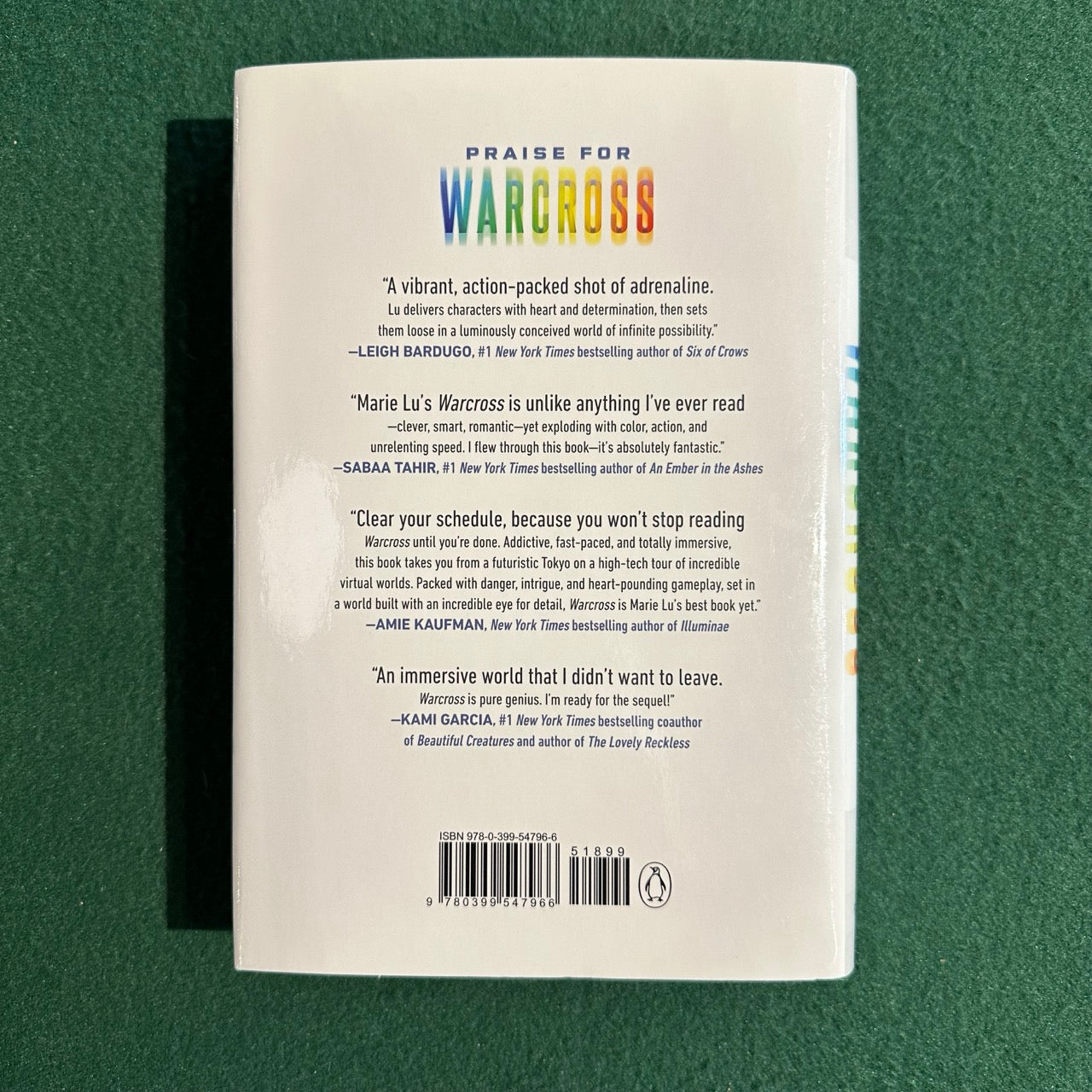 Sci-Fi Hardback: Marie Lu - Warcross FIRST EDITION