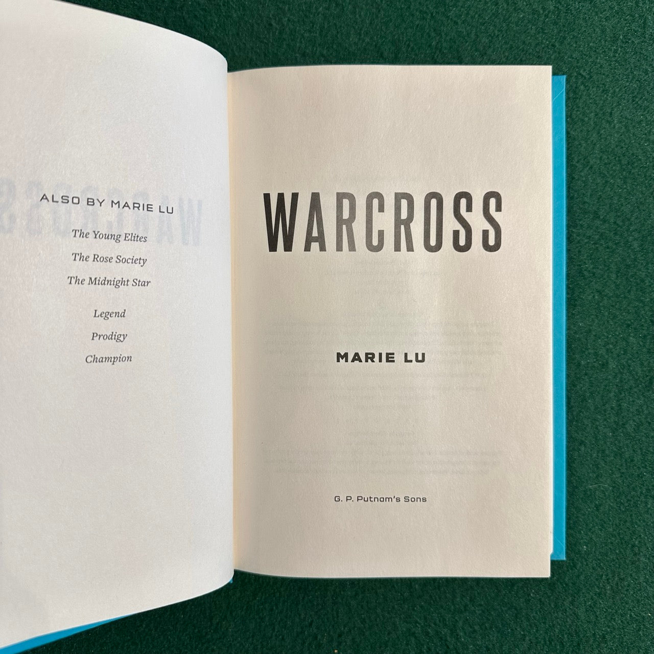 Sci-Fi Hardback: Marie Lu - Warcross FIRST EDITION