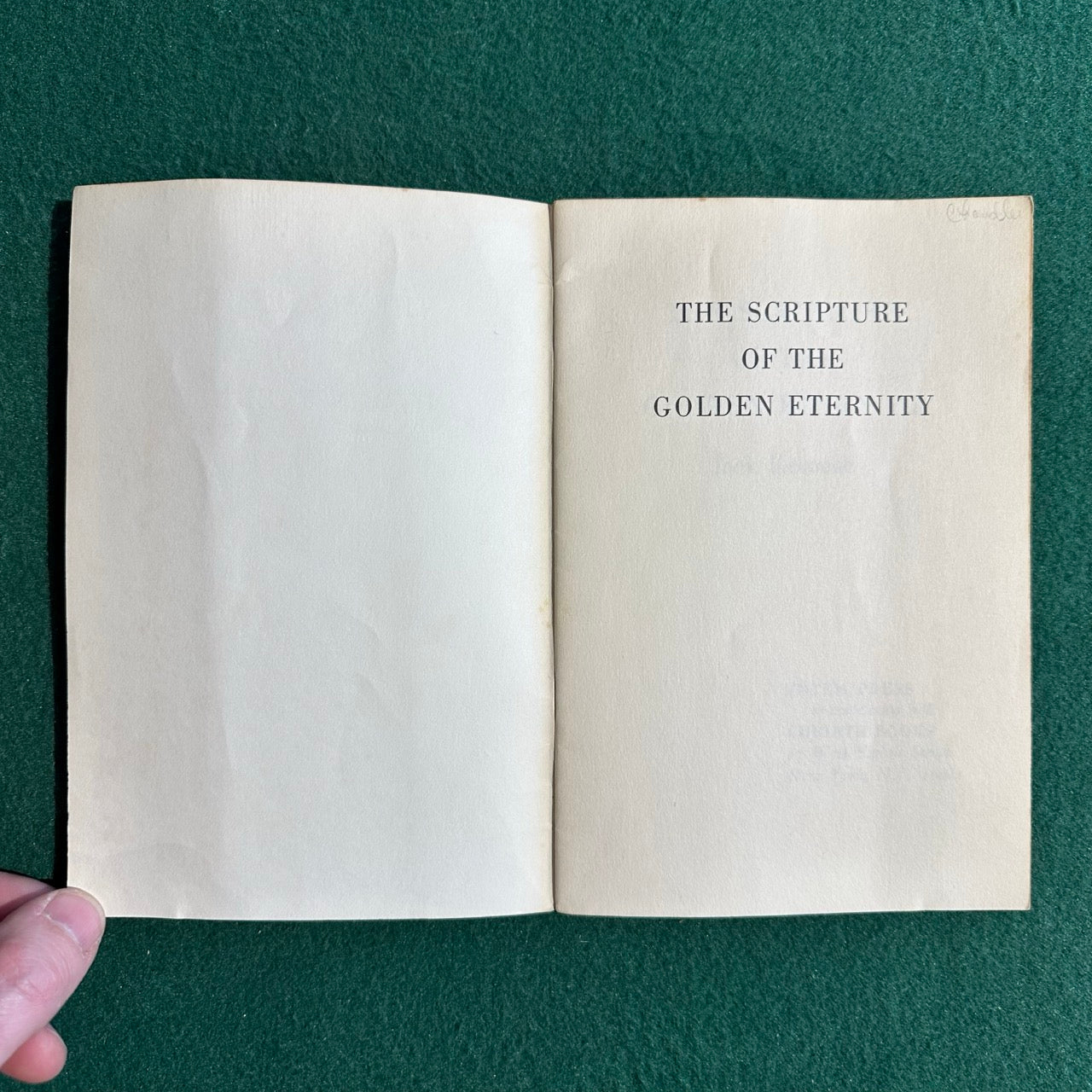 Vintage Poetry Paperback: Jack Kerouac - The Scripture of the Golden Eternity FIRST EDITION
