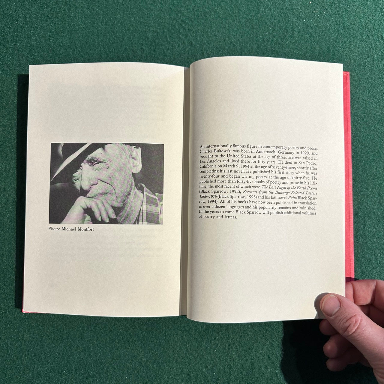 Vintage Fiction Hardback: Charles Bukowski - Pulp FIRST EDITION/SECOND PRINTING