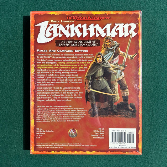 Vintage Dungeons and Dragons Box Set: 2e Lankhmar - The New Adventures of Fafhrd and Grey Mouser SEALED