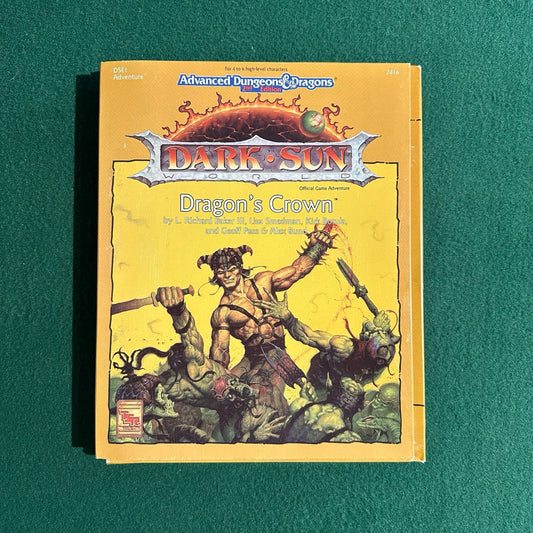 Vintage Dungeons and Dragons Box Set: 2e Dark Sun - Dragon's Crown COMPLETE