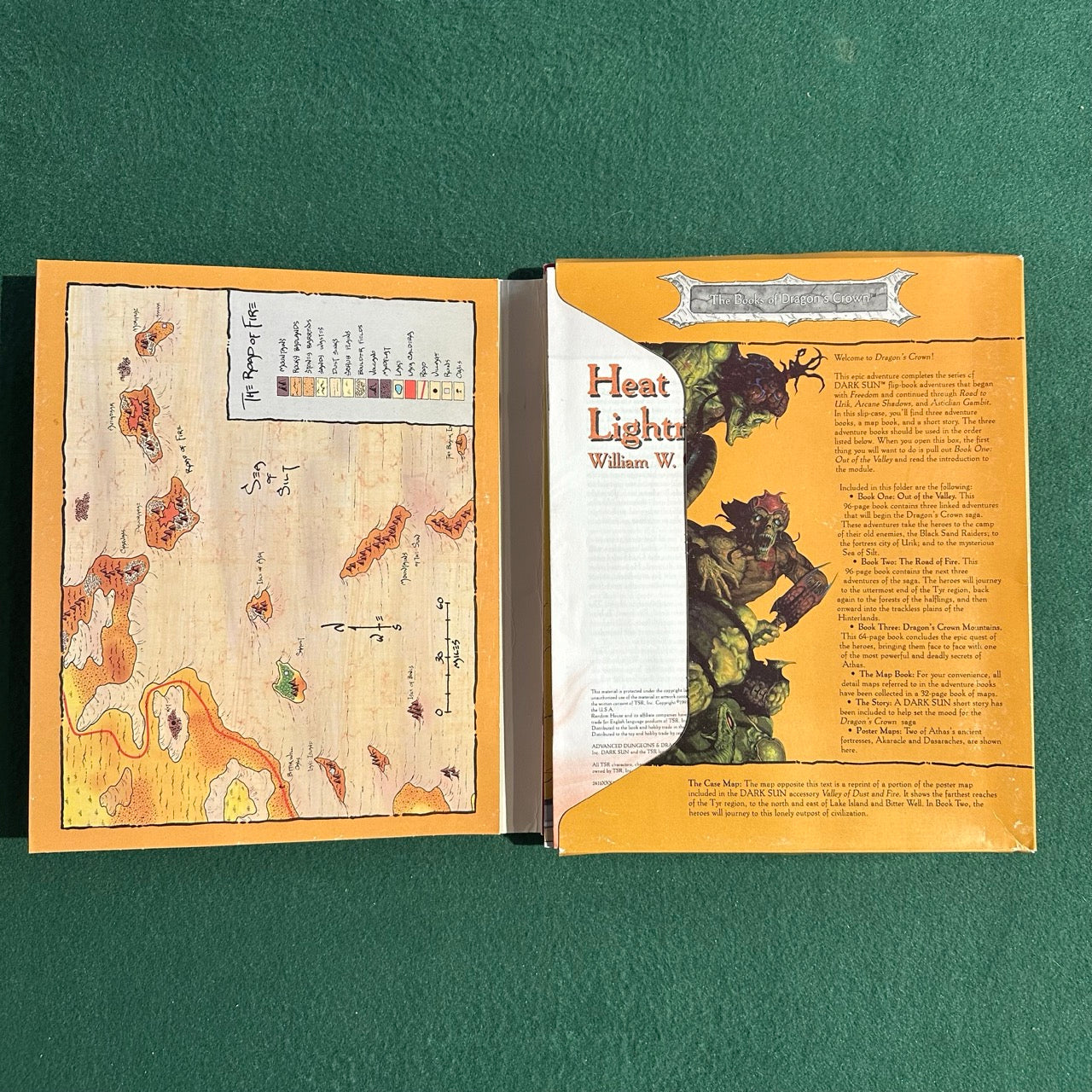 Vintage Dungeons and Dragons Box Set: 2e Dark Sun - Dragon's Crown COMPLETE