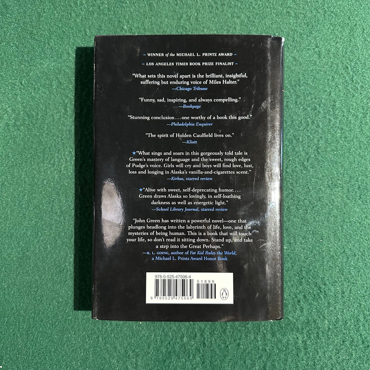 Fiction Hardback: John Green - Looking for Alaska SIGNED