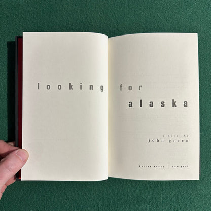 Fiction Hardback: John Green - Looking for Alaska SIGNED