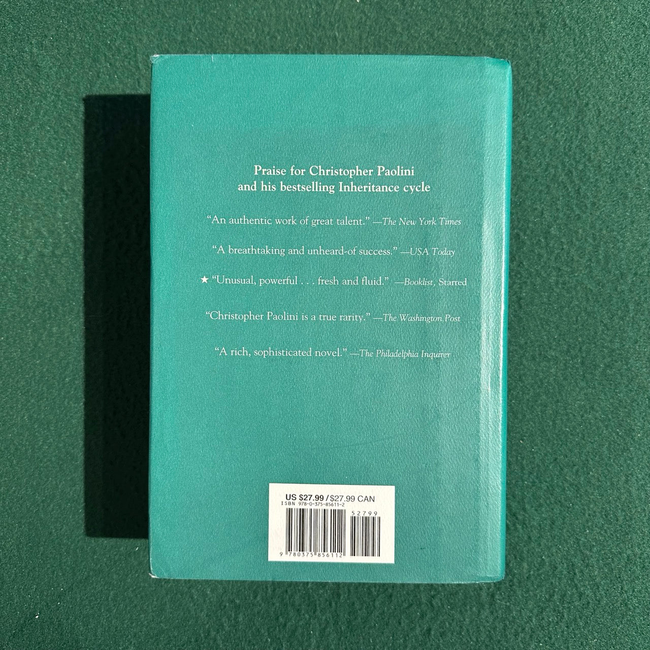 Fantasy Hardback: Christopher Paolini - Inheritance SIGNED FIRST EDITION