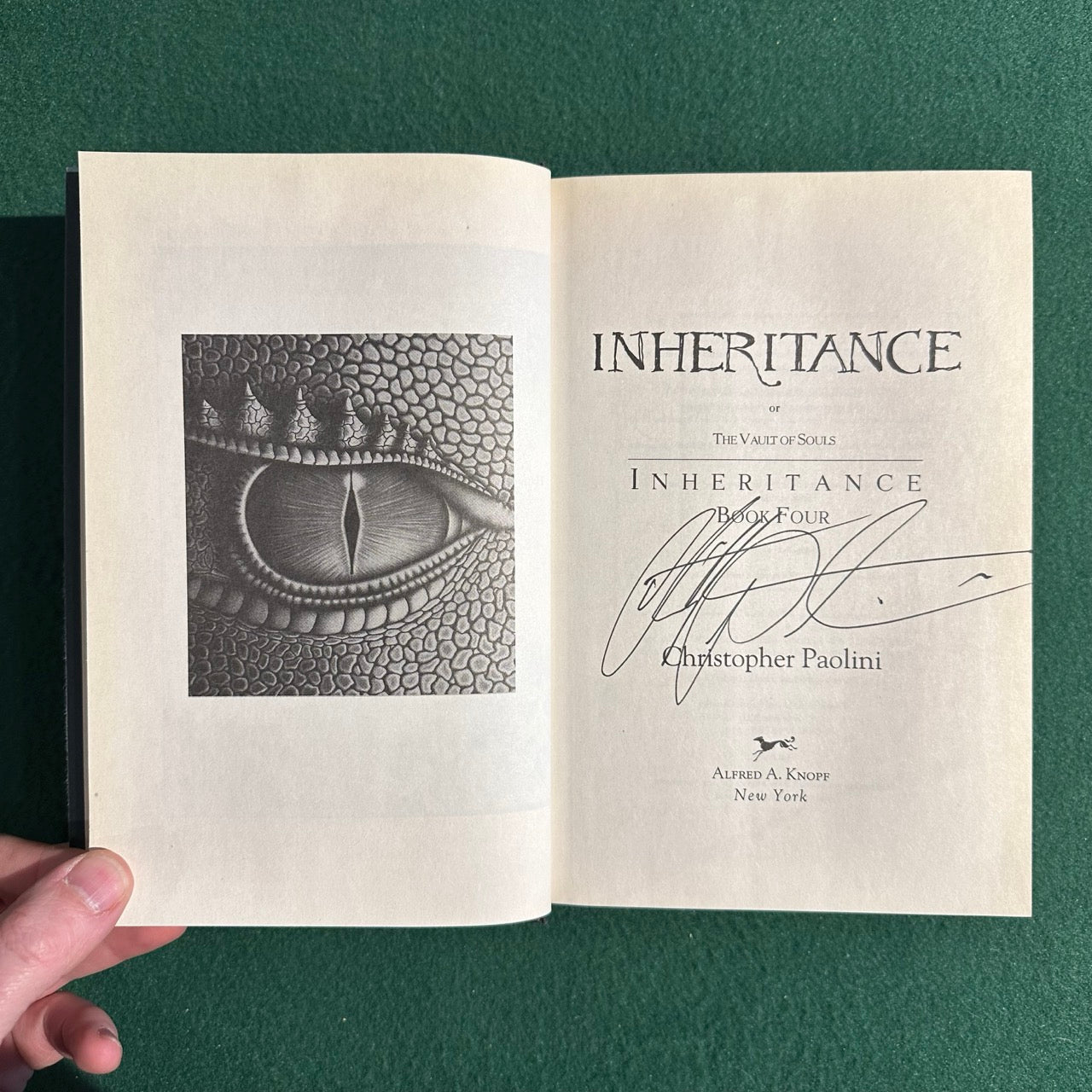 Fantasy Hardback: Christopher Paolini - Inheritance SIGNED FIRST EDITION