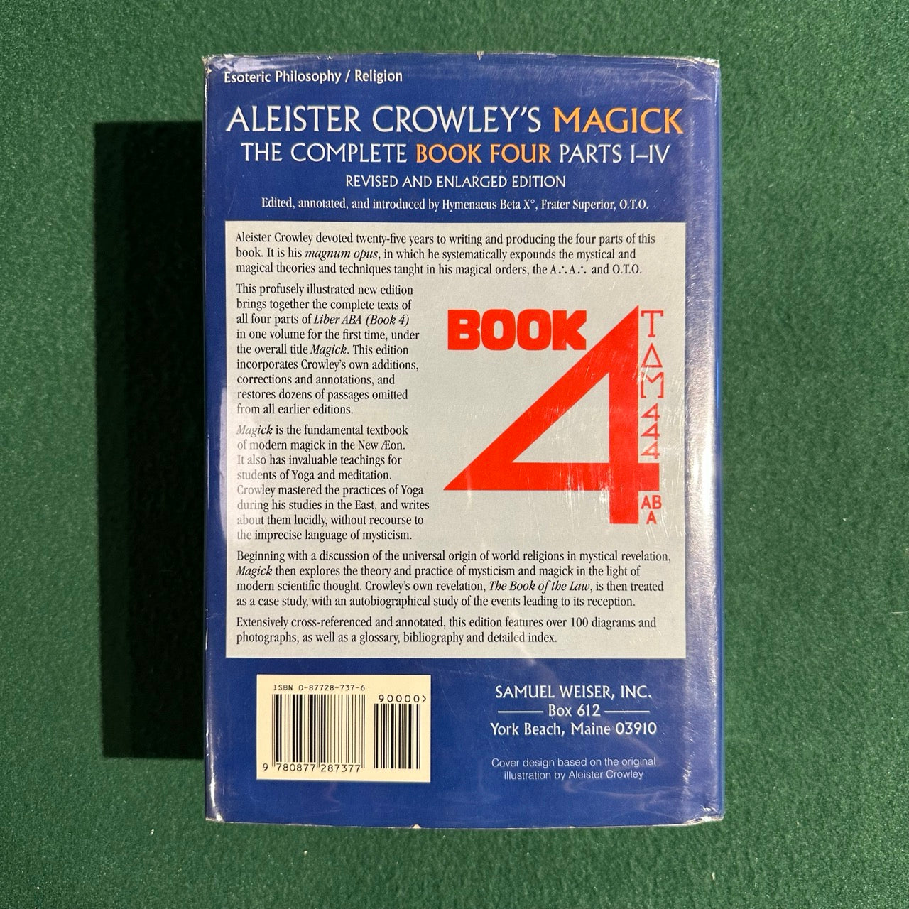 Vintage Non-Fiction Hardback: Aleister Crowley - Magick: Book Four - Liber Aba FIRST EDITION