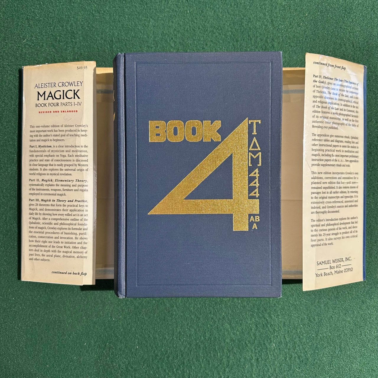 Vintage Non-Fiction Hardback: Aleister Crowley - Magick: Book Four - Liber Aba FIRST EDITION