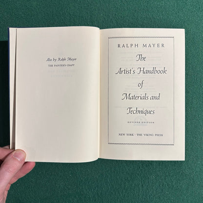 Vintage Non-Fiction Hardback: Ralph Mayer - The Artist's Handbook of Materials and Techniques