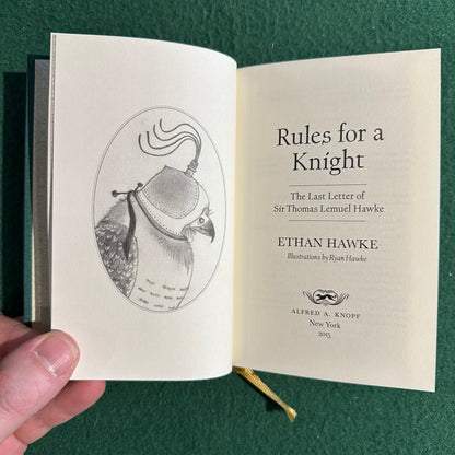 Fiction Hardback: Ethan Hawke - Rules For A Knight SIGNED FIRST EDITION