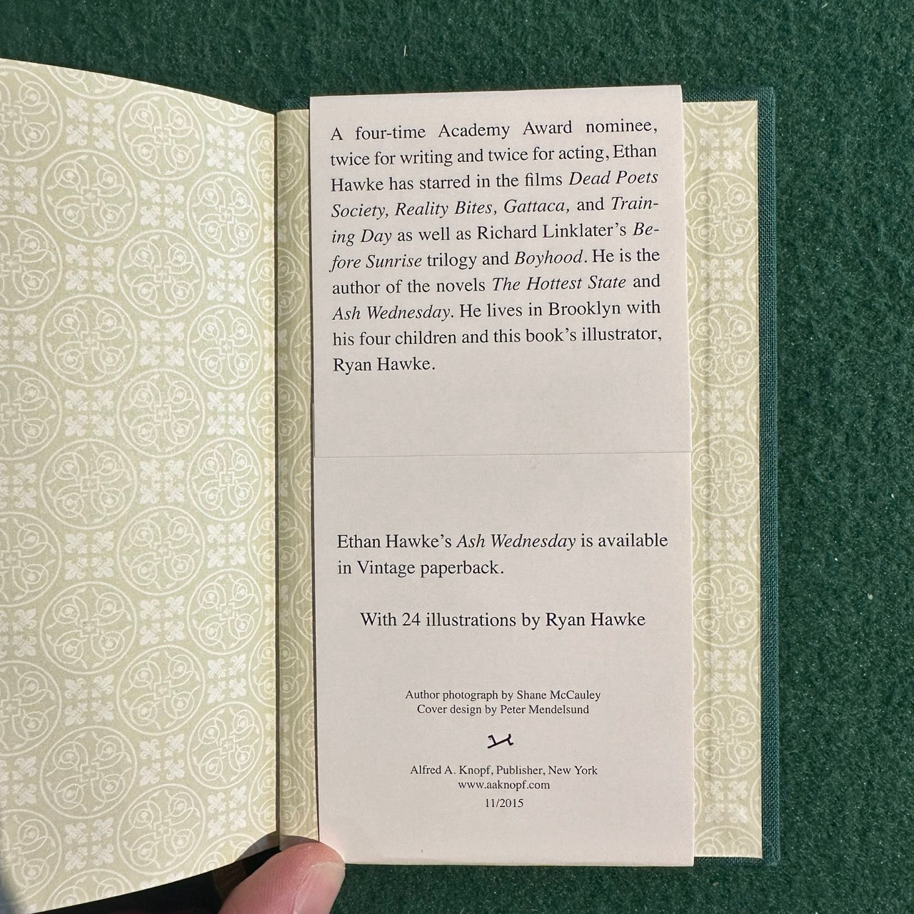 Fiction Hardback: Ethan Hawke - Rules For A Knight SIGNED FIRST EDITION