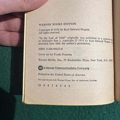 Vintage Fantasy Paperback: Karl Edward Wagner - Dark Crusade THIRD PRINTING