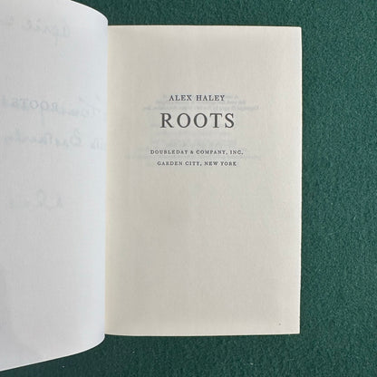 Vintage Fiction Hardback: Alex Haley - Roots SIGNED