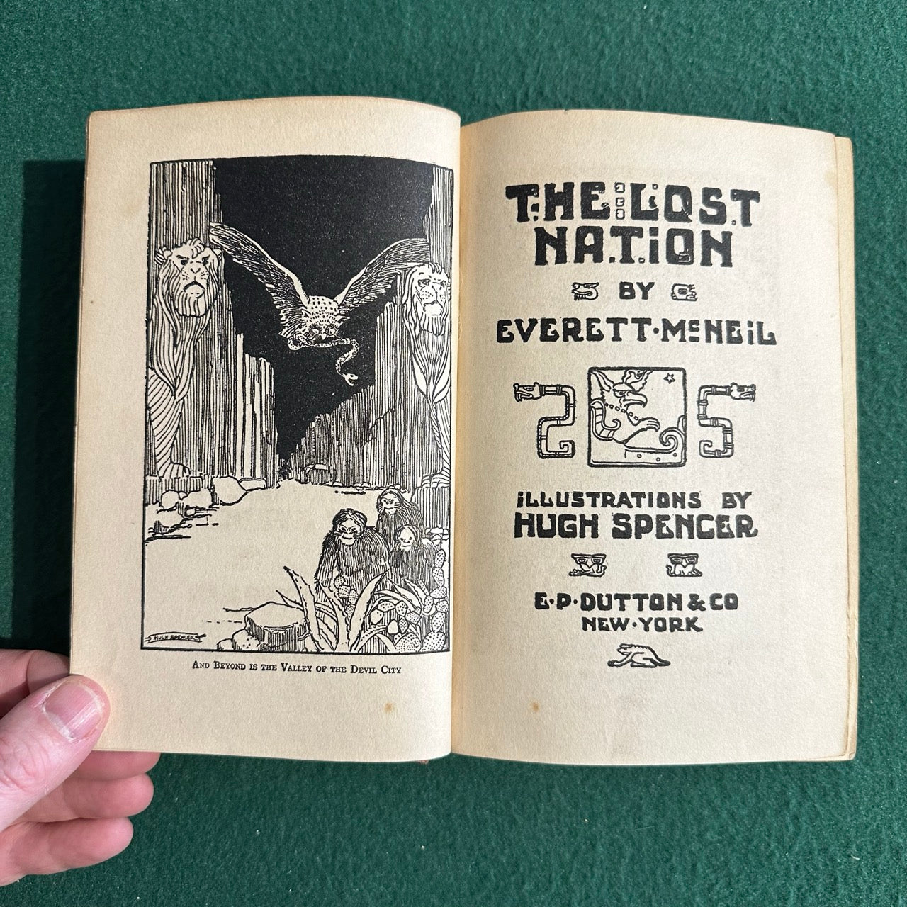 Vintage Fiction Hardback: Everett McNeil - The Lost Nation FIRST EDITION