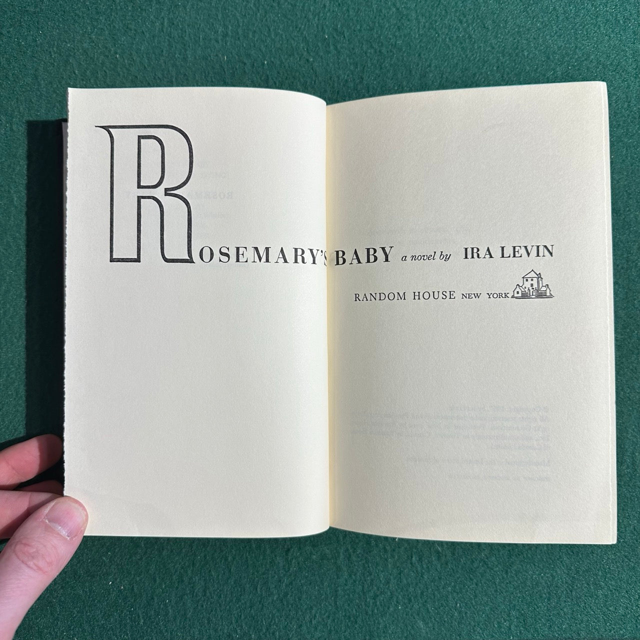 Vintage Fiction Hardback: Ira Levin - Rosemary's Baby BCE