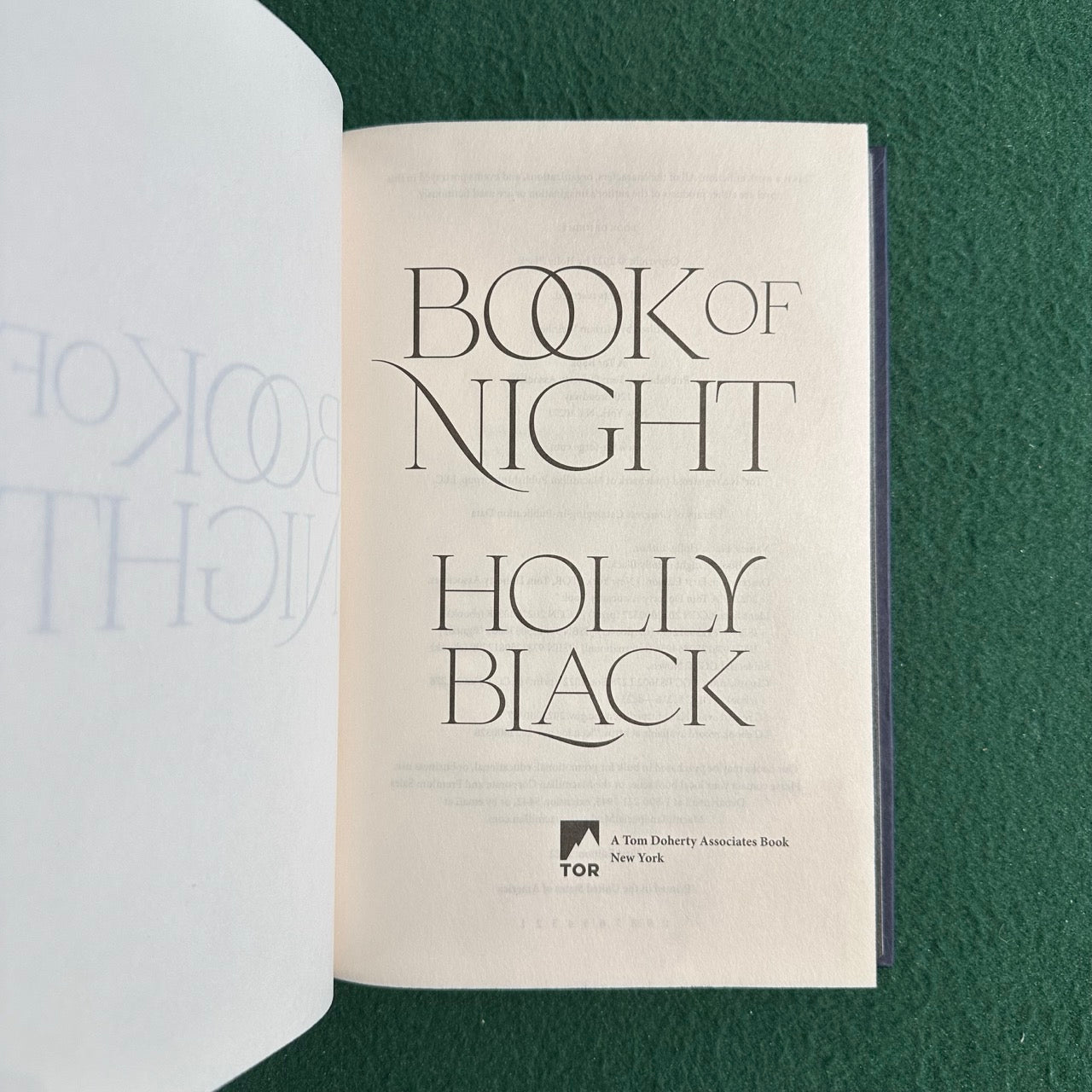 Fantasy Hardback: Holly Black - Book of Night SIGNED FIRST EDITION