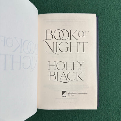 Fantasy Hardback: Holly Black - Book of Night SIGNED FIRST EDITION