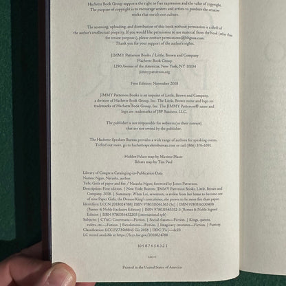 Fantasy Hardback: Natasha Ngan - Girls of Paper and Fire SIGNED FIRST EDITION