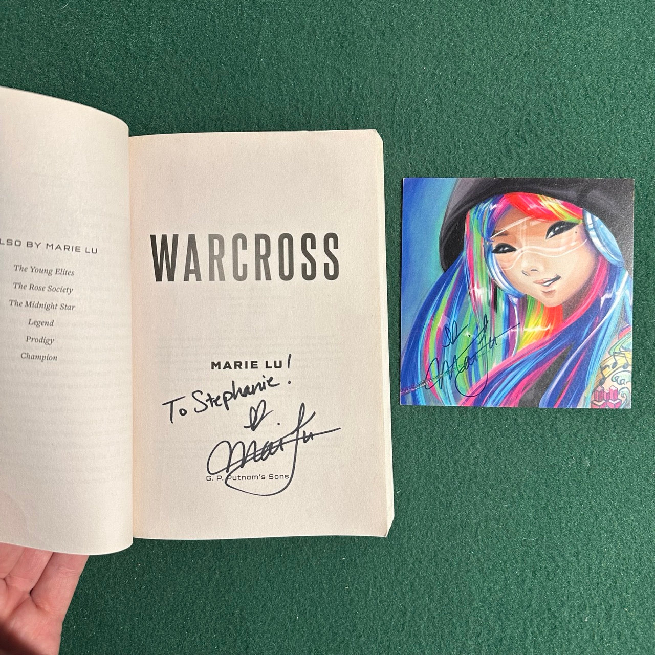 Sci-Fi Paperback: Marie Lu - Warcross SIGNED GALLEY