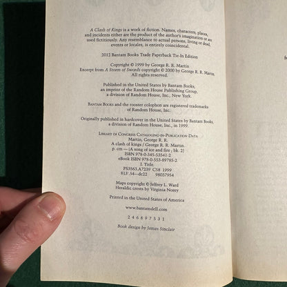 Vintage Fantasy Paperback: George R R Martin - A Clash of Kings FIRST PRINTING