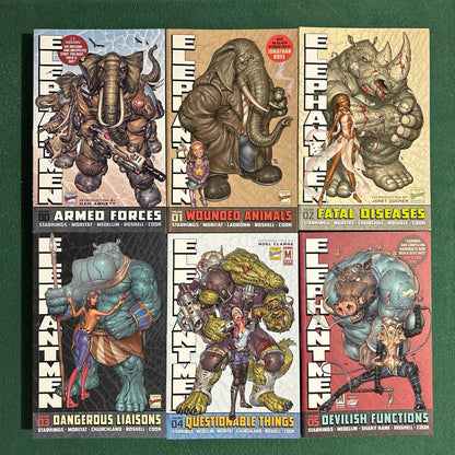 Graphic Novel Paperbacks: Richard Starkings - Elephantmen: Armed Forces Vols 00-05