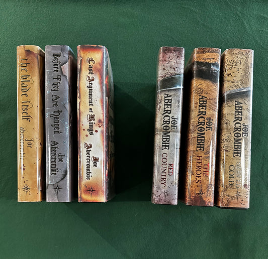 Fantasy Hardbacks: Joe Abercrombie - The First Law and Great Leveller trilogy - Broken Binding SIGNED FIRST EDITIONS