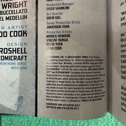 Graphic Novel Paperbacks: Richard Starkings - Elephantmen: Armed Forces Vols 00-05