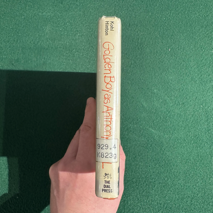 Vintage Non-Fiction Hardback: Herbert Kohl - Golden Boy as Anthony Cool FIRST PRINTING