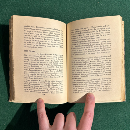 Vintage Non-Fiction Hardback: John Drury - Dining in Chicago