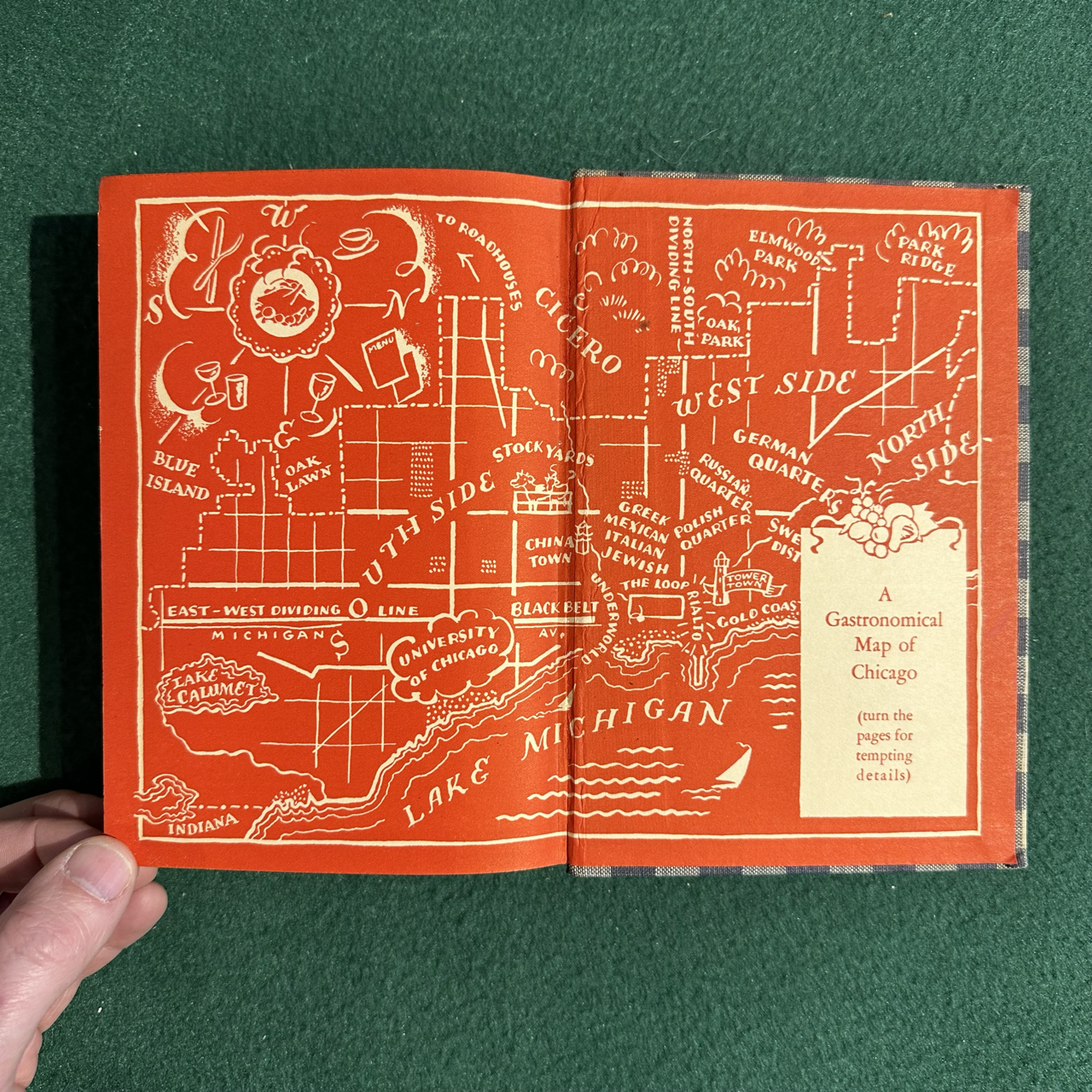 Vintage Non-Fiction Hardback: John Drury - Dining in Chicago