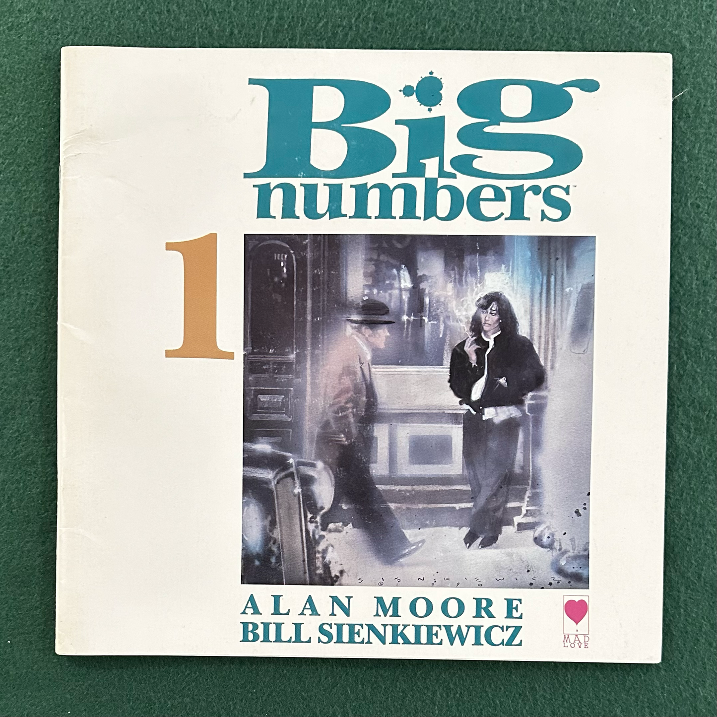 Vintage Graphic Novel Paperback: Alan Moore and Bill Sienkiewicz - Big Numbers Issue 1 & 2 FIRST PRINTINGS