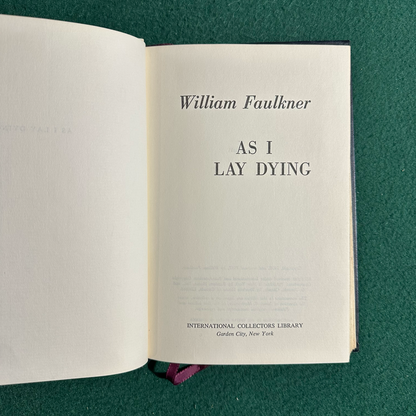 Vintage Fiction Hardback: William Faulkner - As I lay Dying