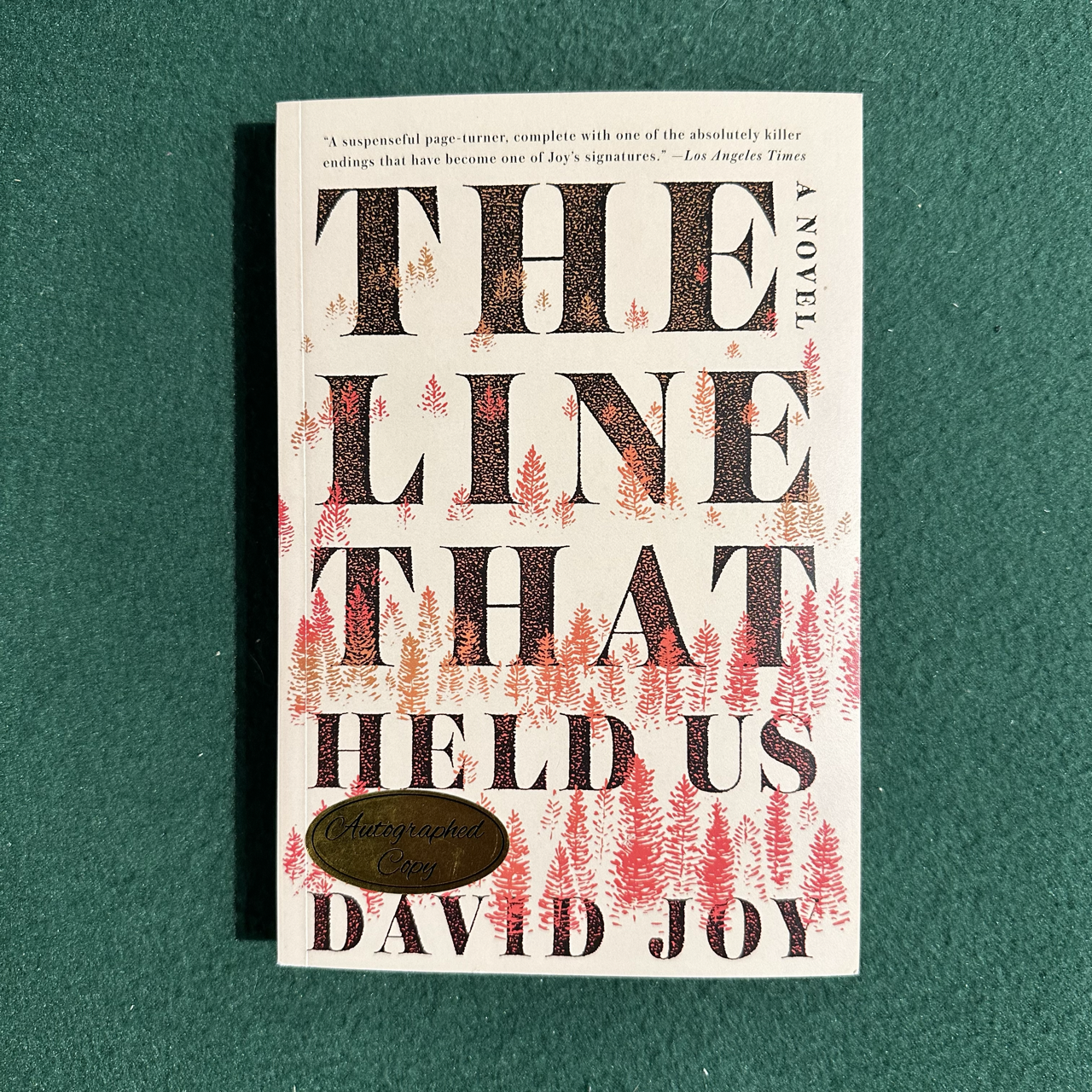 Fiction Paperback: David Joy - The Line That Held Us SIGNED SECOND PRINTING