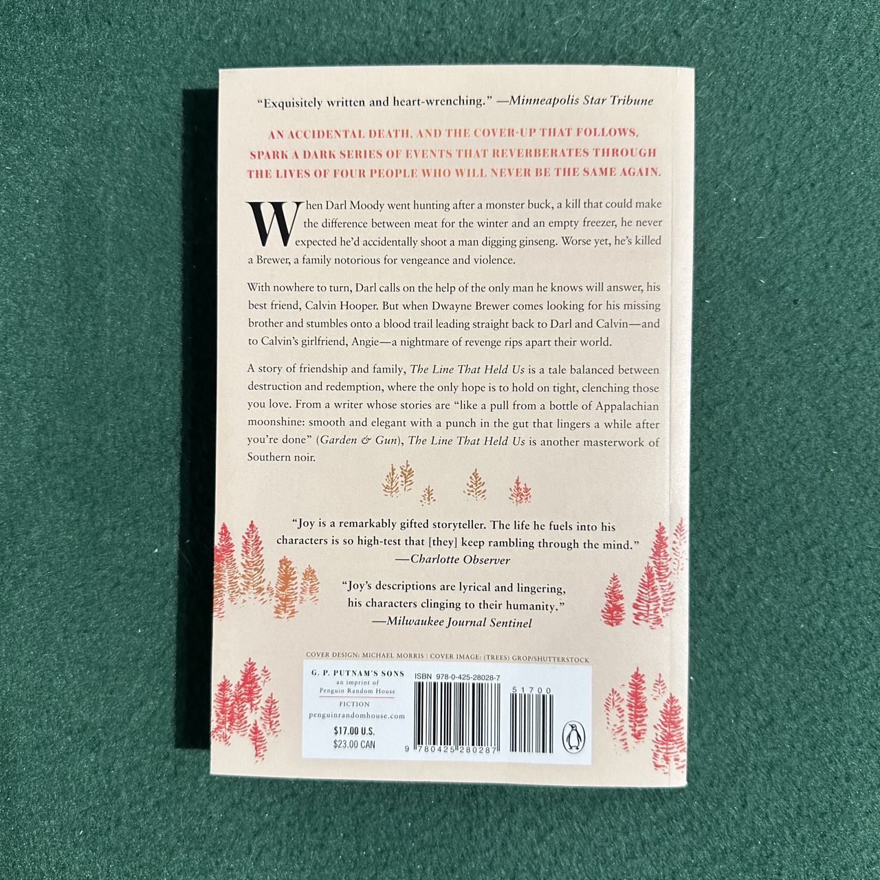Fiction Paperback: David Joy - The Line That Held Us SIGNED SECOND PRINTING