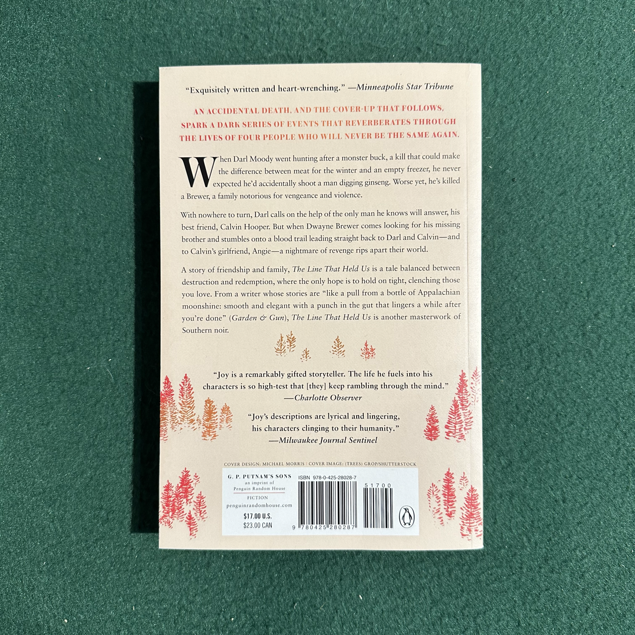 Fiction Paperback: David Joy - The Line That Held Us SIGNED SECOND PRINTING