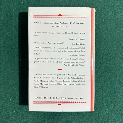 Vintage Fiction Hardback: Nathanael West - The Day of the Locust BCE