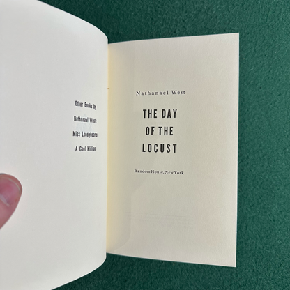 Vintage Fiction Hardback: Nathanael West - The Day of the Locust BCE