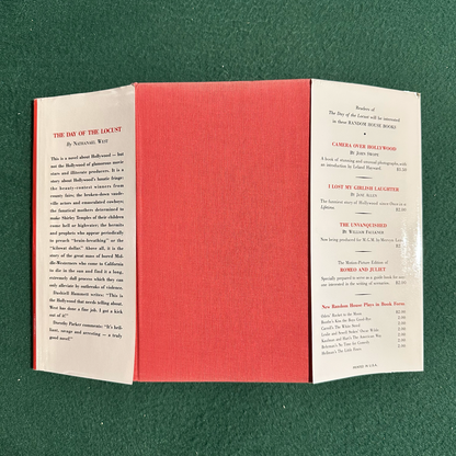 Vintage Fiction Hardback: Nathanael West - The Day of the Locust BCE
