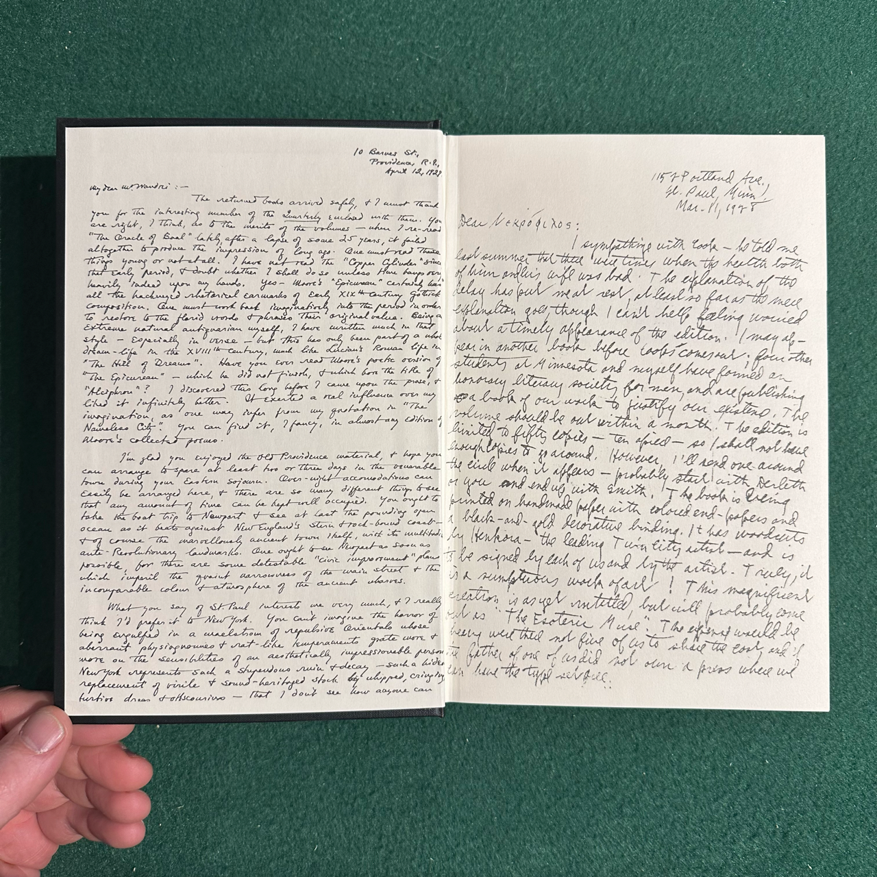 Vintage Non-Fiction Hardback: Mysteries of Time and Spirit - The Letters of HP Lovecraft and Donald Wandrei, Edited by ST Joshi and David E Scultz FIRST EDITION