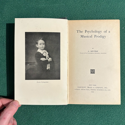 Vintage Non-Fiction Hardback: G Revesz - The Psychology of a Musical Prodigy