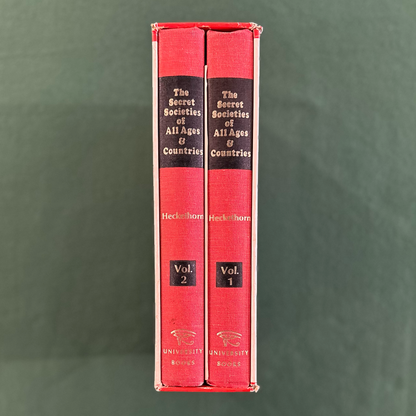 Vintage Non-Fiction Hardback: Charles William Heckethorn - The Secret Societies of All Ages & Countries, 2 Volume Set SECOND PRINTING